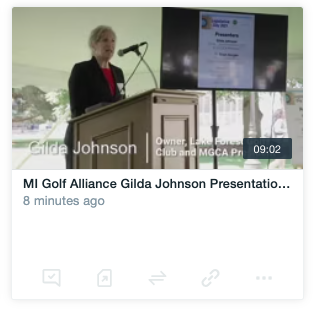 MI golf alliance 2021 Gilda Johnson presentation