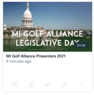 MI golf alliance 2021 presenters